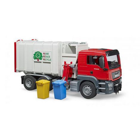 BRUDER - CAMION GUNOI MAN TGS CU INCARCARE LATERALA - imagine 8
